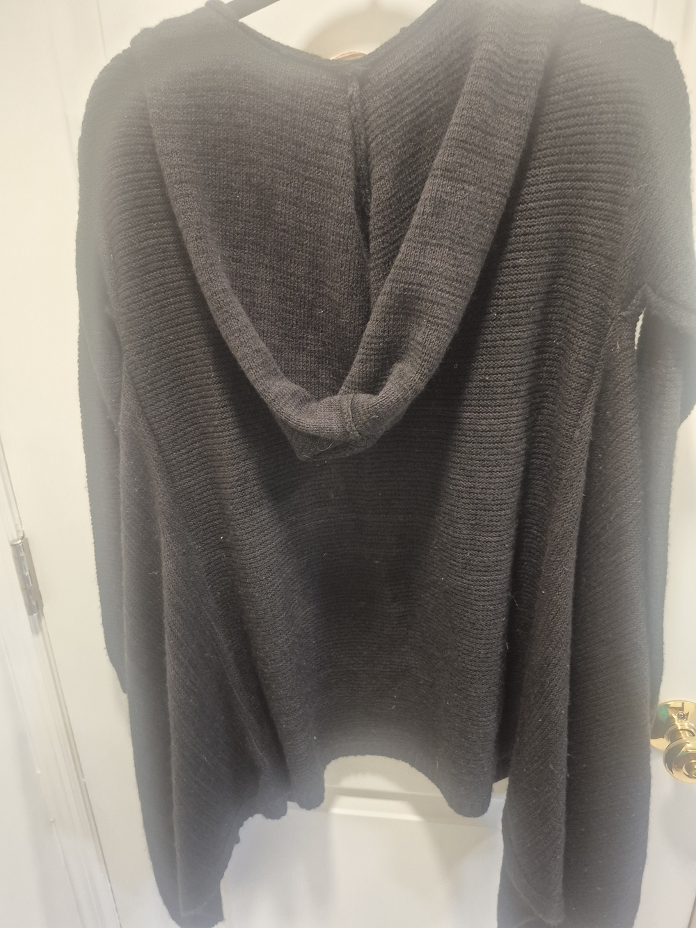 Mossimo Supply Co.  Open-Front Hooded Cardigan - Black - Picture 3 of 3